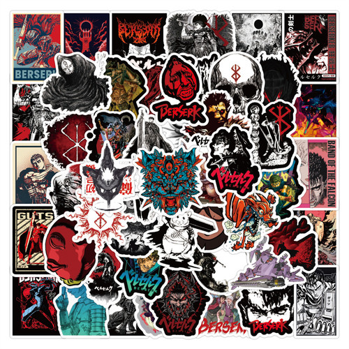 50张动漫剑风传奇装饰防水贴纸