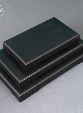 实木底座长底方底摆件佛像盆栽装饰品客厅桌面摆放花瓶铜器工艺品