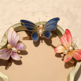 苏州非遗手工绒花发夹蚕丝线送妈妈老师毕业季礼物汉服旗袍配饰