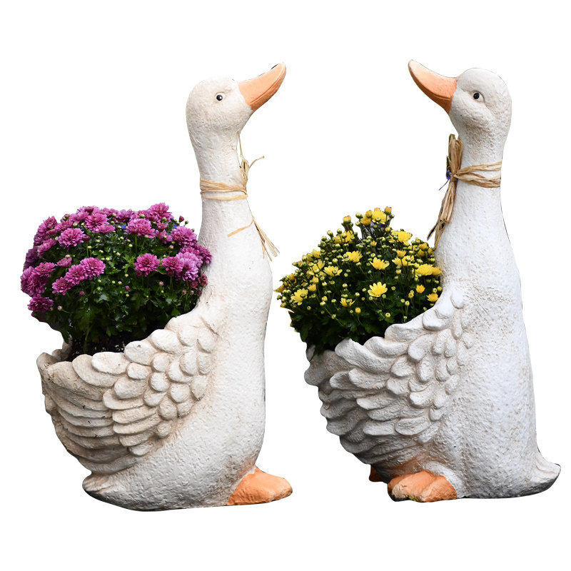 庭院花园阳台户外卡通动物花盆可爱鸭子摆件幼儿园装饰品网红创意,家居饰品,户外/庭院摆件,淘宝优惠券,粉丝福利购,淘宝优惠卷