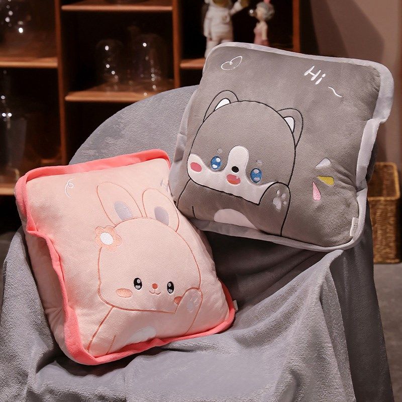抱枕毯子三合一办公室暖手午睡枕头被子两用车载睡觉多功能靠枕,居家布艺,抱枕被,淘宝优惠券,粉丝福利购,淘宝优惠卷