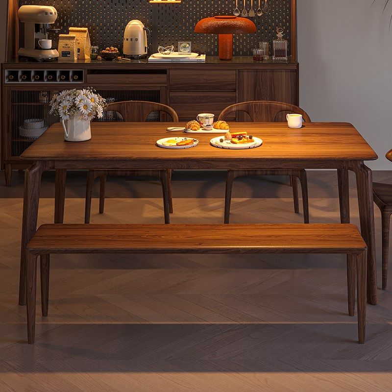 MIZEO 米卓/北美黑胡桃木中古实木餐椅餐厅复古简约榫卯平原条凳,住宅家具,餐椅,淘宝优惠券,粉丝福利购,淘宝优惠卷