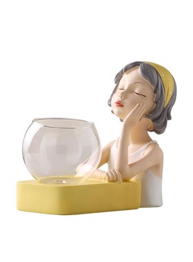 创意迷你水培桌面室内摆件鱼缸植物专用瓶无土绿植容器瓶装饰