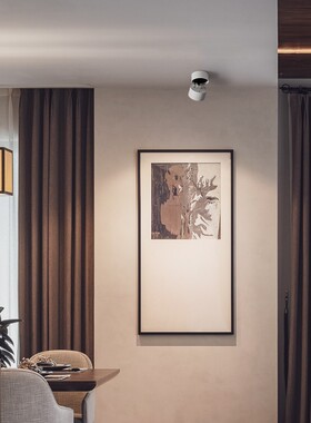 明装射灯可调角度照画灯走廊过道玄关灯黑色白色吸顶筒灯背景灯