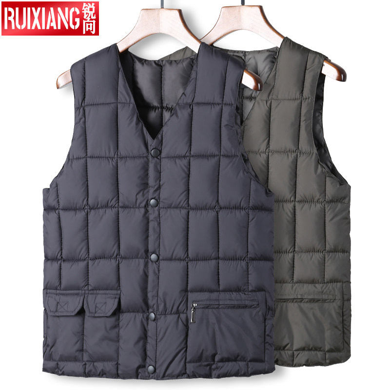 爸爸马甲中老年男装冬装保暖棉马甲棉背心老人加厚秋冬羽绒棉马夹,男装,常规马甲,淘宝优惠券,粉丝福利购,淘宝优惠卷