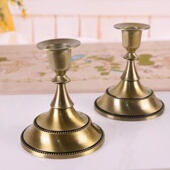 精品高级镀银欧式 单头简约蜡烛台婚庆家居酒店生日餐桌用品摆件装