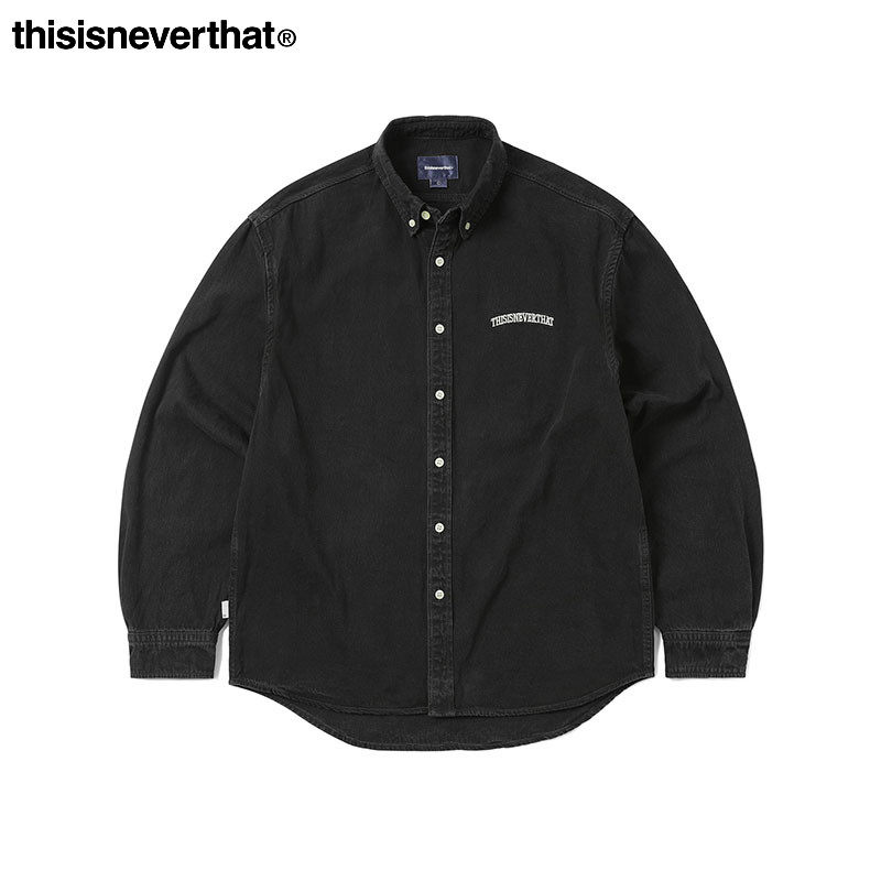 thisisneverthat® Washed Denim Shirt秋冬新款水洗牛仔衬衫,男装,衬衫,淘宝优惠券,粉丝福利购,淘宝优惠卷