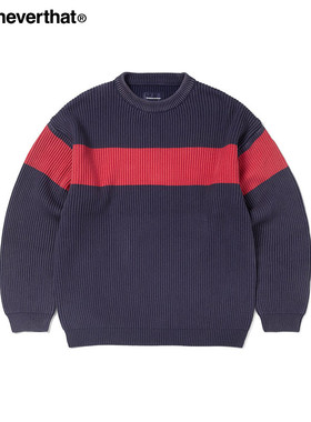 thisisneverthat® Washed Block Knit Sweater 秋冬新款毛衣