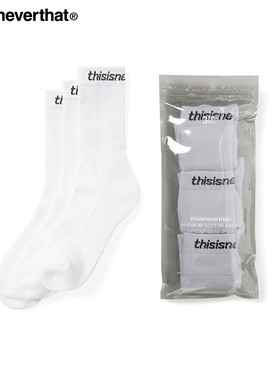 thisisneverthat® SP-Logo Socks 3Pack 25新款运动袜三双入