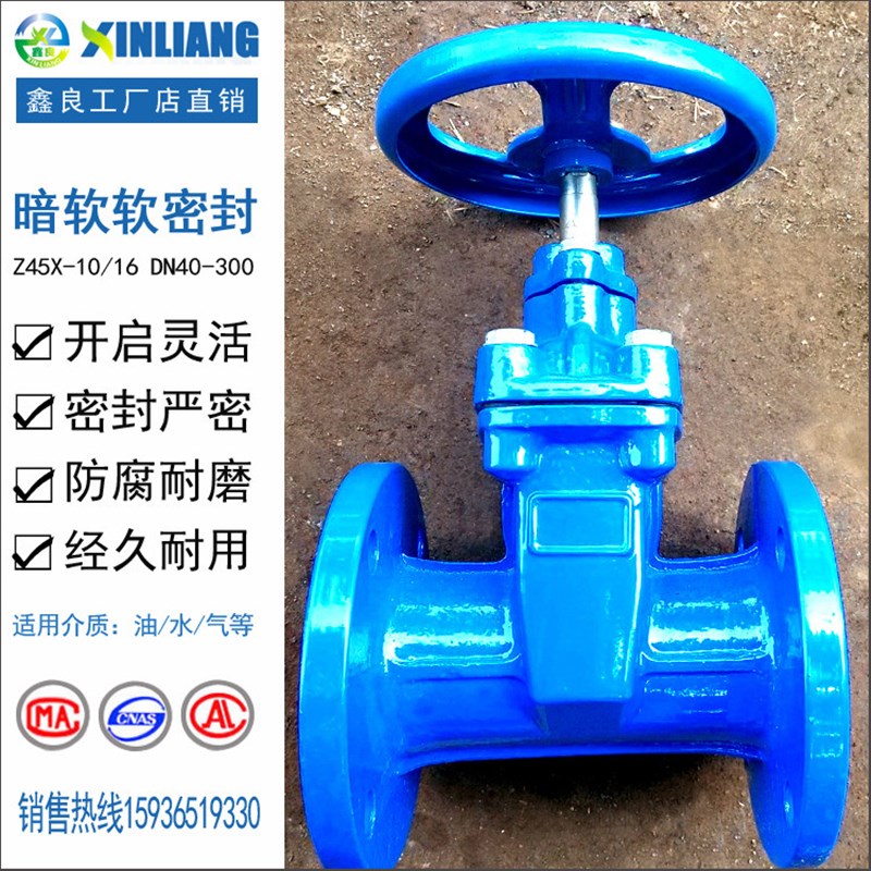 暗杆软密封弹性座封闸阀DN40 50 65 80 100 125 150 200 250 300