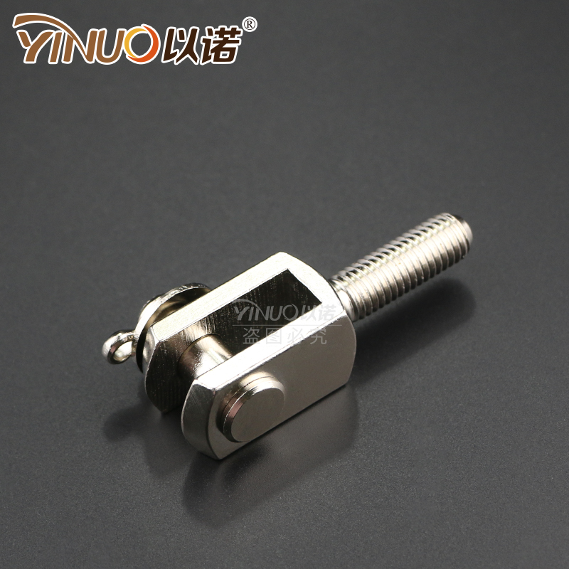 SDA气缸附配件 带销子外丝Y型接头6*1/8*1.25/10*1.5/12*1.25/Y14