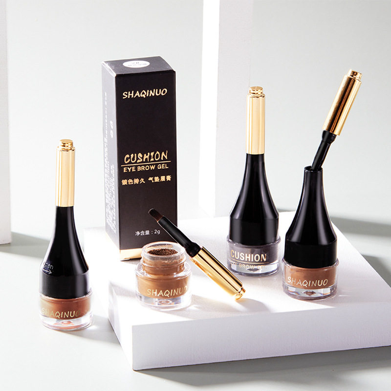 SHAQINUO 锁色持久气垫眉膏 自然防水防汗易上色不脱妆自然