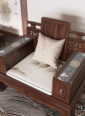 实木沙发侧边扶手垫两边硅胶桌垫新中式罗汉床小尺寸防水防烫盖布