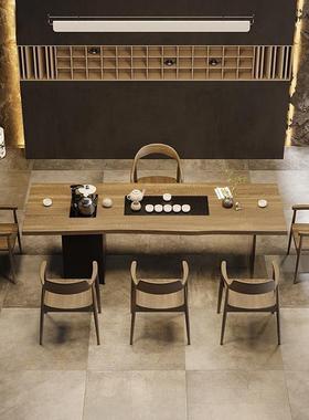 实木YWD茶茶盘一简体泡桌茶椅组合功夫大板茶台后现桌代约家用茶