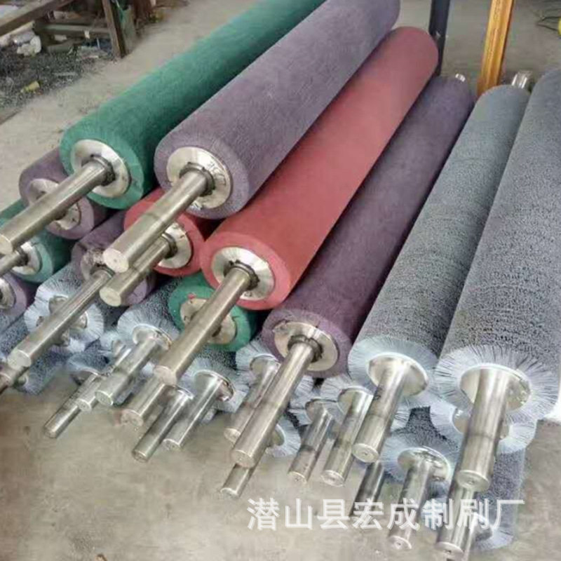铜铝板抛光刷辊百洁布抛光辊板面细腻光亮硅酸钙板抛光辊棉线滚