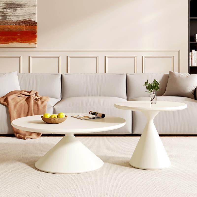 20v-225新型款奶沙油风家用客厅小户圆实木茶几组合形发边几床头,住宅家具,茶几,淘宝优惠券,粉丝福利购,淘宝优惠卷