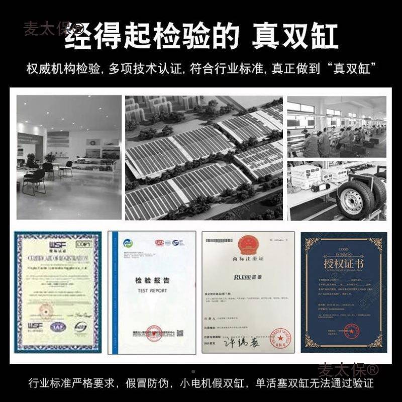 车充气载泵双缸高压便377携式车轮动胎家车用打气轿泵筒电汽车麦