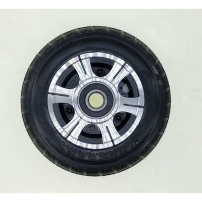 合JNF金8寸10寸12寸14寸实心胎脚轮604轴承内0孔20手20推车64老虎