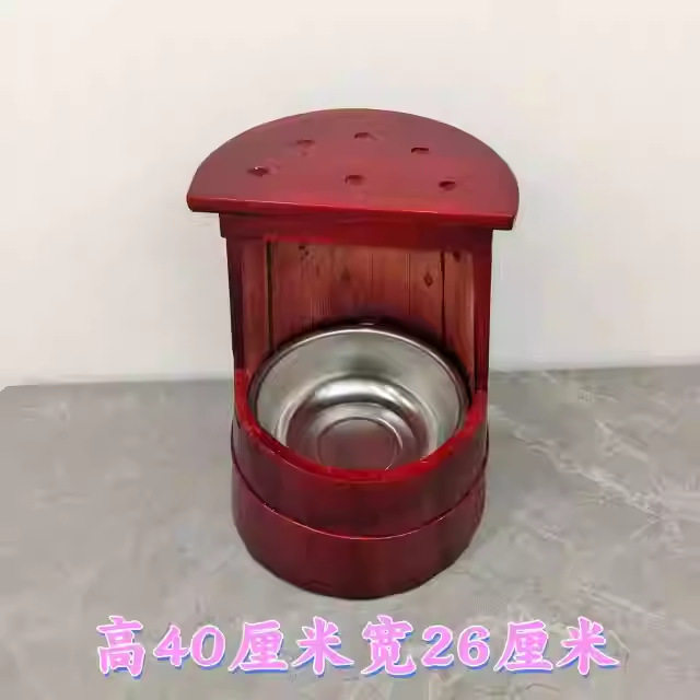 圆形实木炭火烘笼煮茶炉