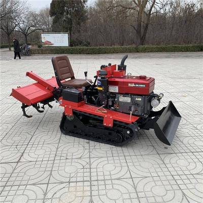 大棚翻地机乘肥坐式履机带两微耕水旱TSM用旋耕机果树行间开沟施