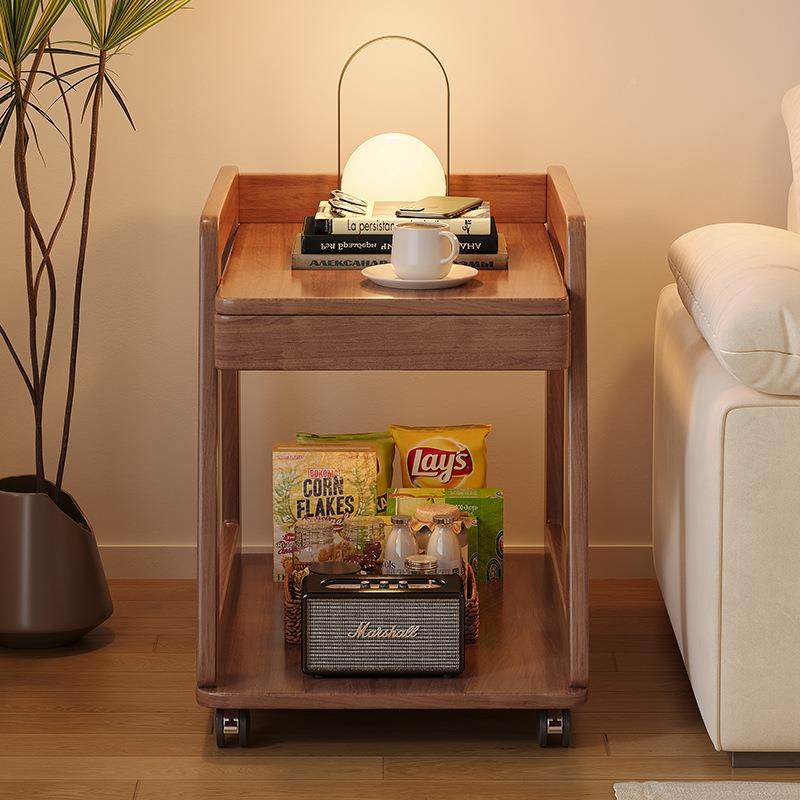 实木床CR208#头柜带轮小推车家用厅可几移边动沙发边侧边柜床窄客,住宅家具,角几/边几,淘宝优惠券,粉丝福利购,淘宝优惠卷