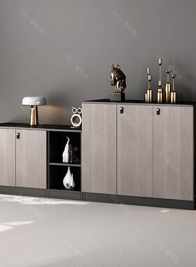 办柜公室文件柜地柜质矮储ZXQM-W-0物柜带锁资料木柜隔断杂纳物收