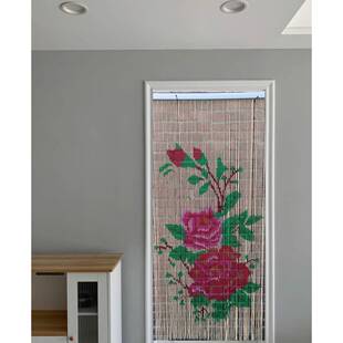 新新款纯手工门风帘玄关隔断珠帘挂帘帘复古屏卫生间F769TM5M成品