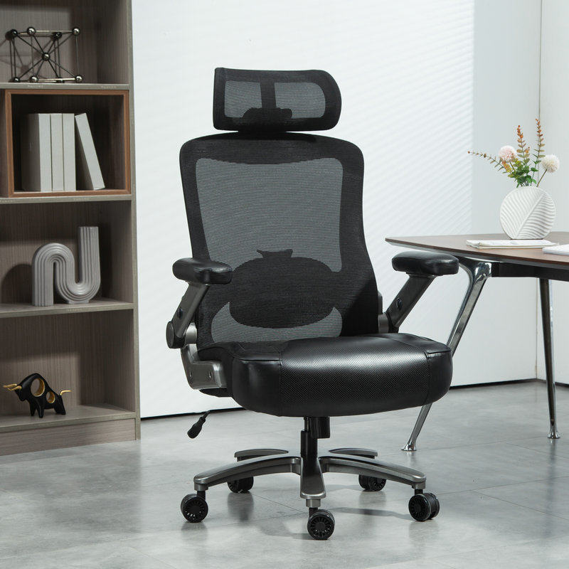 大承重300斤胖子办公椅网椅家用舒适电脑椅久坐老板椅可升降转椅