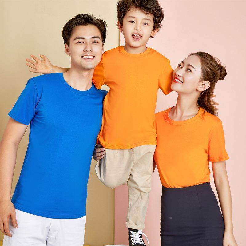 亲子装夏装新款潮子女全家春装一家三口洋气短袖t恤定制图案