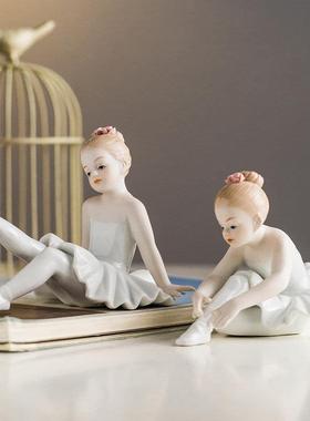 芭蕾舞者女孩摆件少女家居客厅玄关卧室床头柜创意装饰品结婚礼物