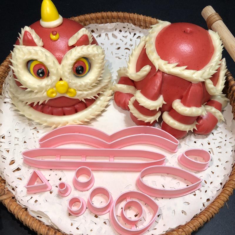 醒狮卡通馒头包子造型模具果蔬包祝寿花饽饽工具全套花样面食中式