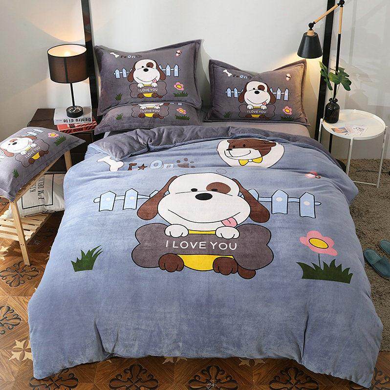 牛奶绒被套单件珊瑚绒冬季加厚儿童法兰绒男孩被子罩150x200被单,床上用品,被套,淘宝优惠券,粉丝福利购,淘宝优惠卷