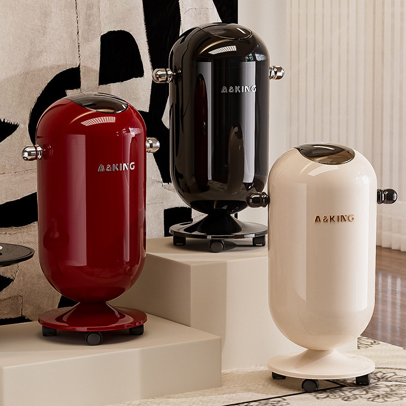 2025新款垃圾桶厨房家用专用高颜值带盖可移动大容量免弯腰高脚