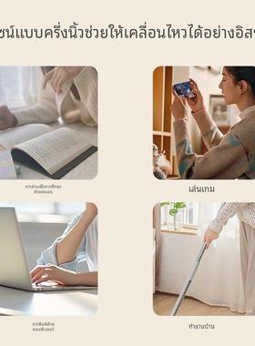 保暖手套半指女发热羊毛蚕丝触屏秋冬骑行露指学生男写字办公打字