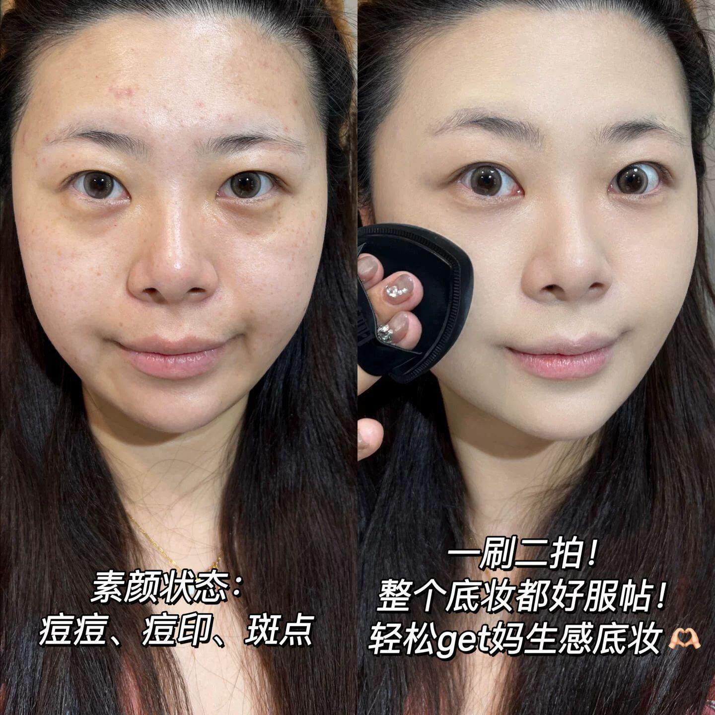 黑白凤梨干粉扑YRM气垫底液化妆师专用具化妆工超软不吃粉湿粉两