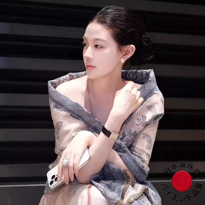 日本进口披肩高级感气质夏季丝巾高端女士送礼女朋友保暖两用围巾