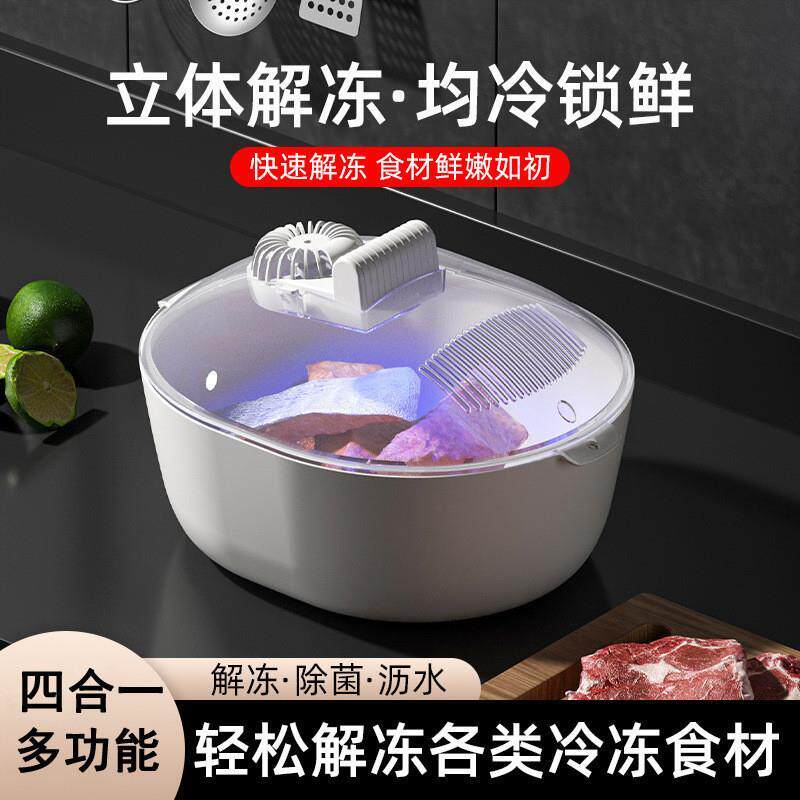 德国品质解冻器小鑫甄选家用厨房食品解冻机保鲜防尘化冰箱锁鲜机