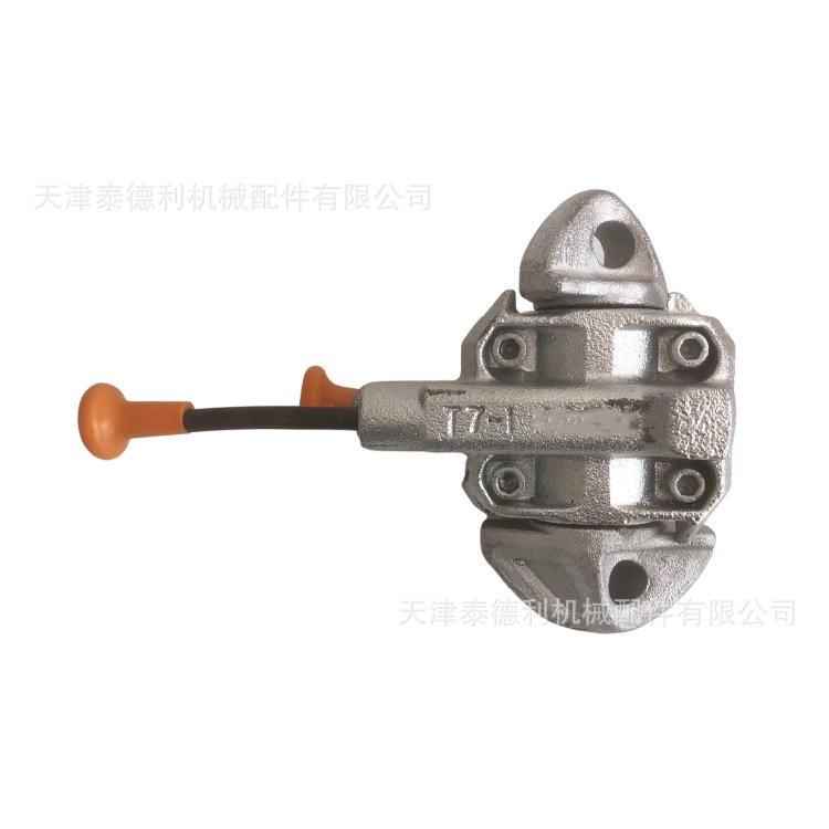 集装箱双拉半自动扭锁 双拉索转锁 热镀锌处理 泰德利 现货供应