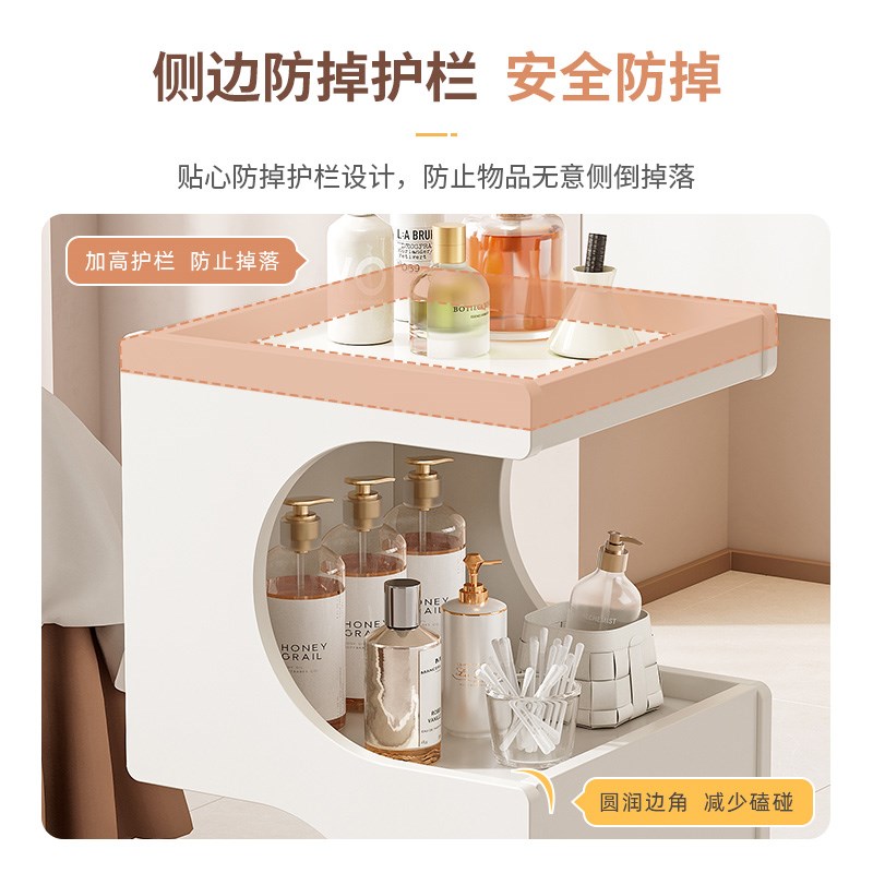 美容院专用小推车高级轻s奢理发店工具车仪器置物架木质收纳移动