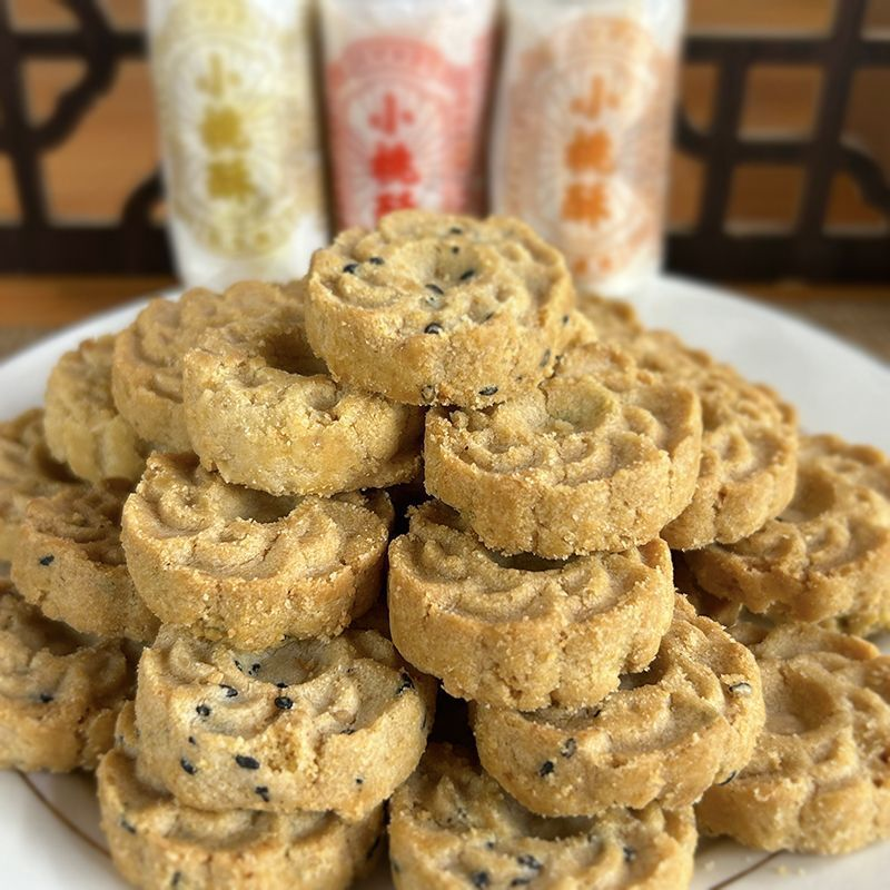 宁波特产芝麻酥饼葱油小桃酥小包装手工传统花生桃酥传统糕点零食