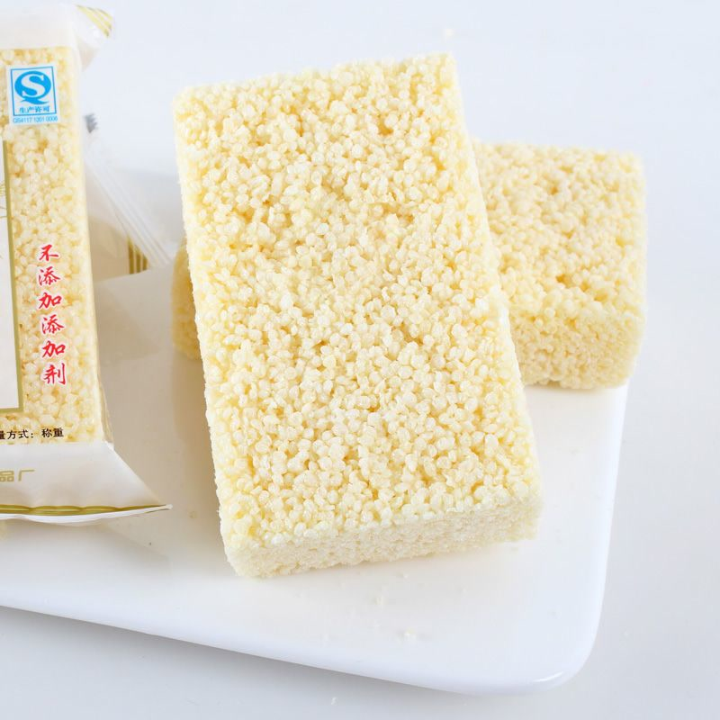 河南特产鸿运佳米酥休闲零食米花糖原味膨化食品1000g/500g