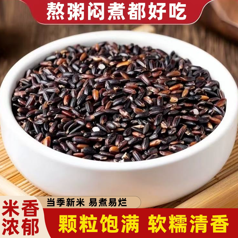 东北正宗农家自产黑糯米新血糯米黑米软糯香甜颗粒饱满米香浓郁