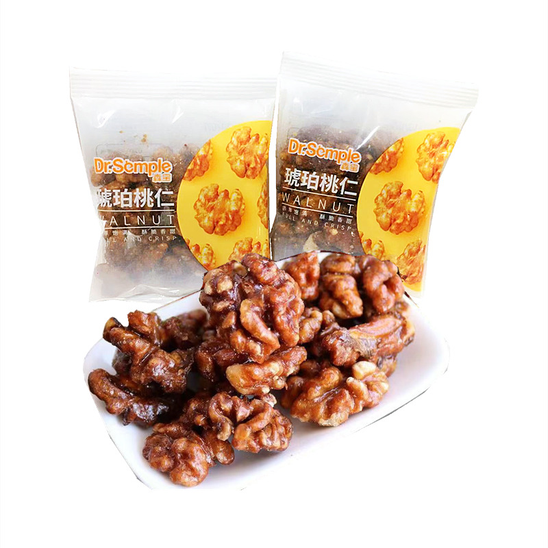 新森宝琥珀香酥核桃仁独立小包装香脆散装500g包邮小零食坚果250g