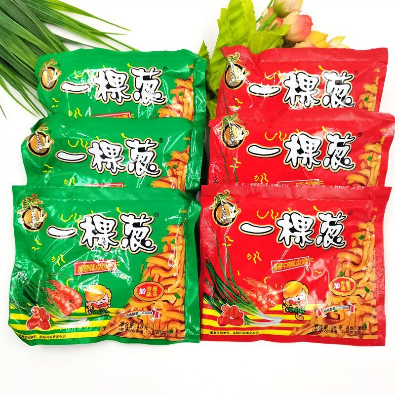 一棵葱点心面迷你碎碎面童年掌心脆袋装办公室零食干吃方便面18g