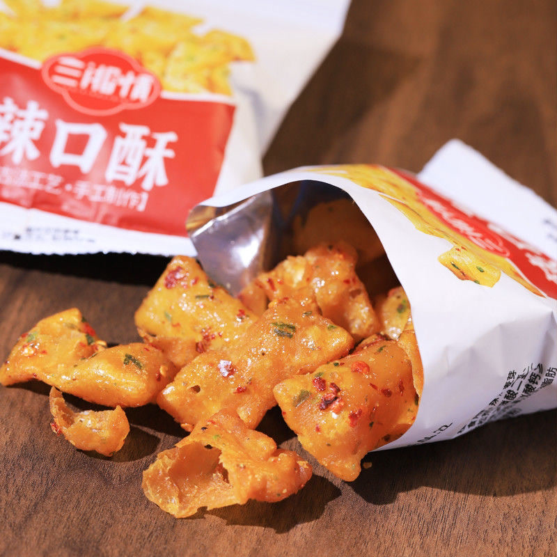 湖南特产辣口酥脆锅巴儿时童年怀旧办公室解馋小零食休闲食品小吃