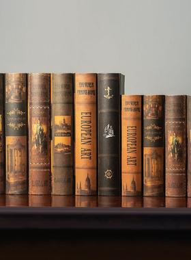 欧式复古怀旧假书仿真书装饰品摆件咖啡馆餐厅书架道具书创意摆设