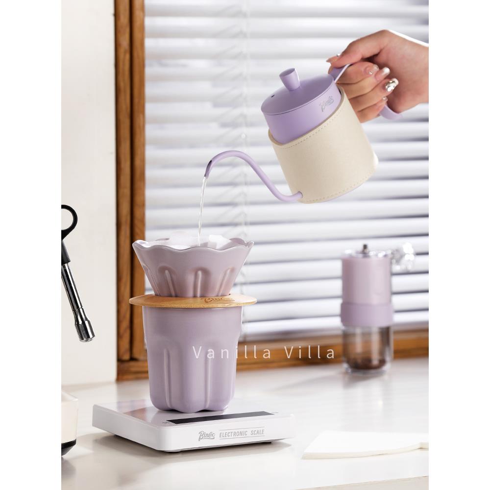 手冲咖啡壶分享壶套装家用便携陶瓷咖啡过滤杯滴漏式冲泡咖啡器具