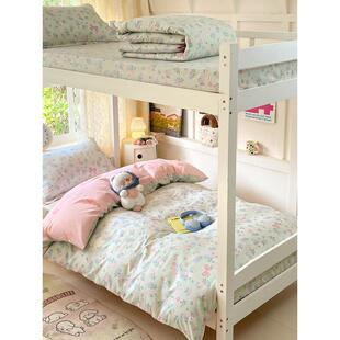 棉质小清新女孩1.35米三件套床单135床1.35米四件套床单