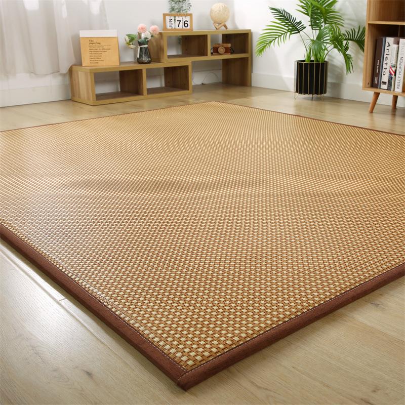 定制夏季藤席地垫子凉席榻榻米床垫客厅儿童爬行垫加厚防滑打地舖