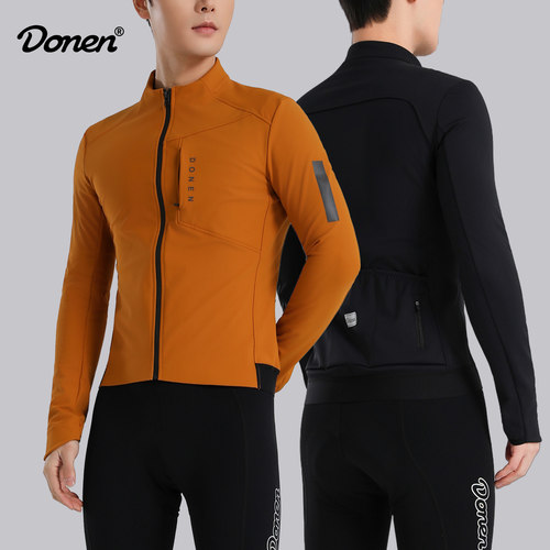 donen冬季骑行防风防雨加绒夹克